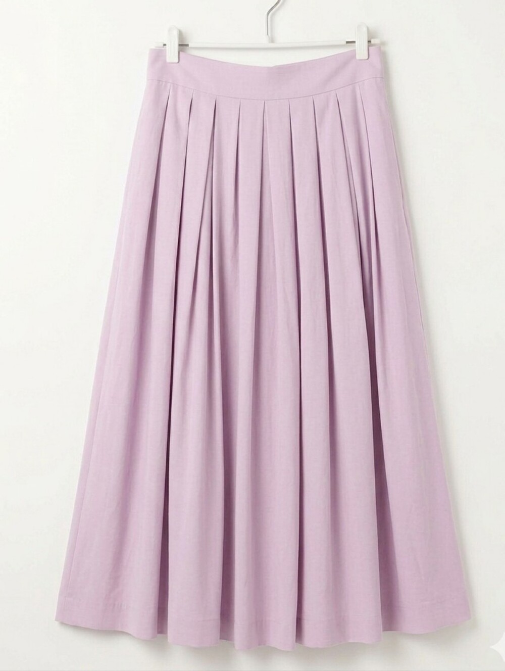 Lilac High-waist Pleated Maxi Skirt XL